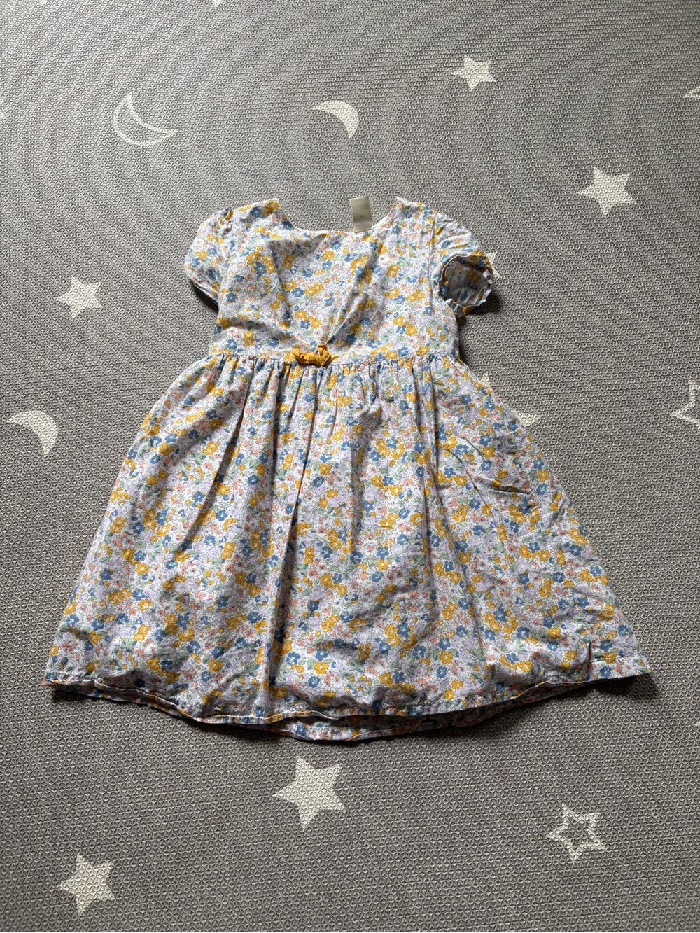 OshKosh B'gosh Yellow and Blue Floral Cotton Dress